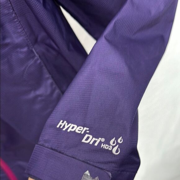 Women's Purple Windriver raincoat sz M - Picture 2 of 5